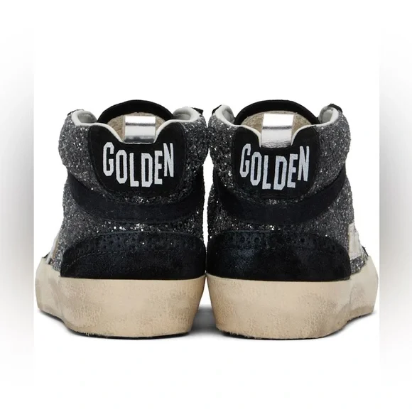 Golden Goose Black and silver Mid Star sneakers - Picture 6 of 15